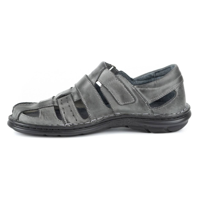 Olivier 467 Graue Herrensandalen 1