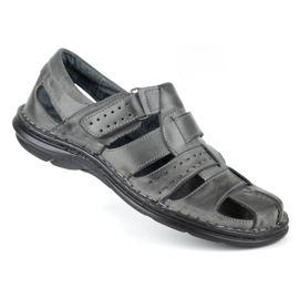 Olivier 467 Graue Herrensandalen 2