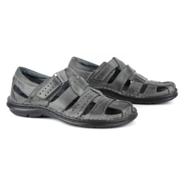 Olivier 467 Graue Herrensandalen 3