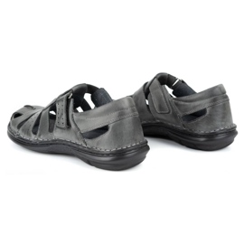Olivier 467 Graue Herrensandalen 4