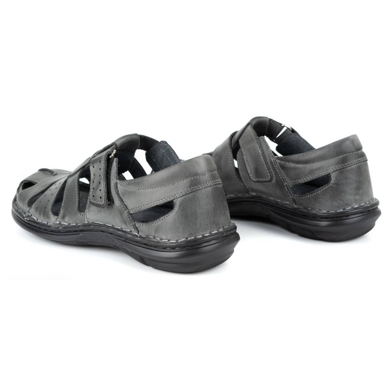 Olivier 467 Graue Herrensandalen 4