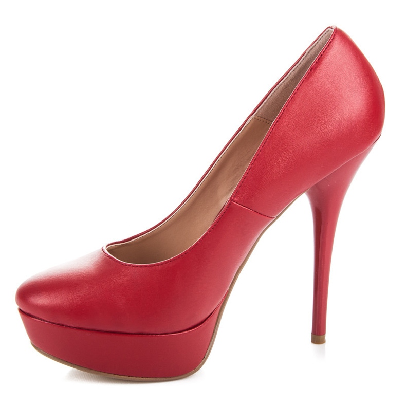 Ideal Shoes Klassische Pumps rot 1