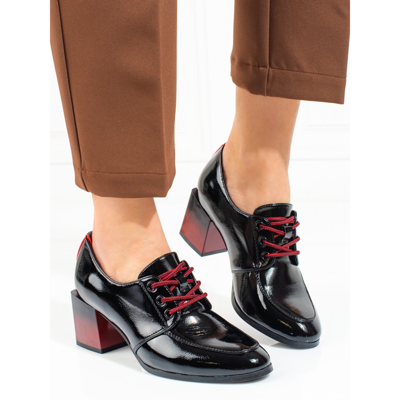 W. Potocki Damenschnürschuh Potocki schwarz 1