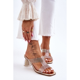 S.Barski Gold Jaxen Sandaletten mit Strass golden 1