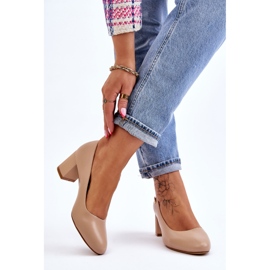 Pumps auf Absatz Sergio Leone PB178 Beige 2