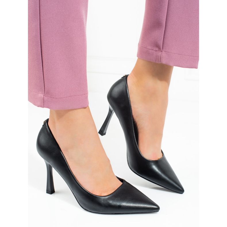 Schwarze Pumps mit hohem Absatz von Vinceza für Damen 1