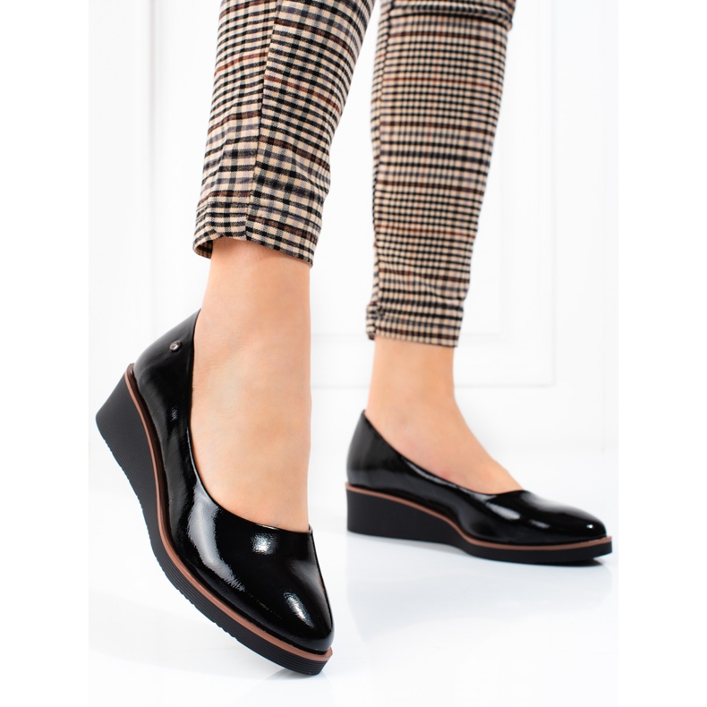 Damen-Vinceza-Pumps mit schwarzem Keilabsatz 1