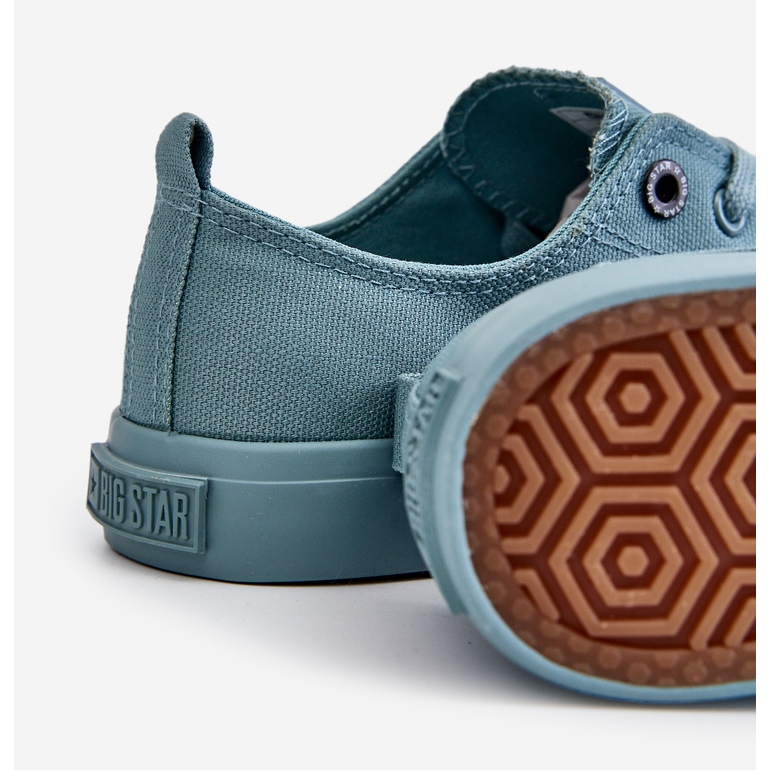 Damen Classic Low Sneakers Big Star LL274019 Grün 1