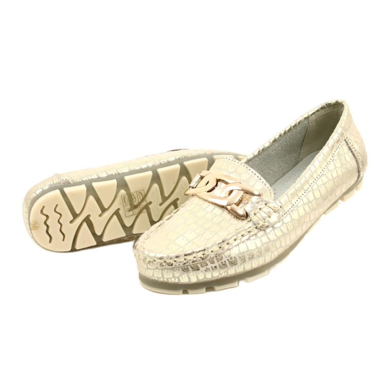 Filippo DP3630/23 goldene Lederslipper beige 5