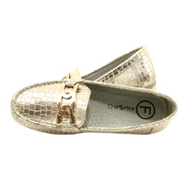 Filippo DP3630/23 goldene Lederslipper beige 6
