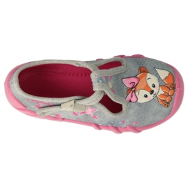 Befado Kinderschuhe 110P467 rosa grau 3