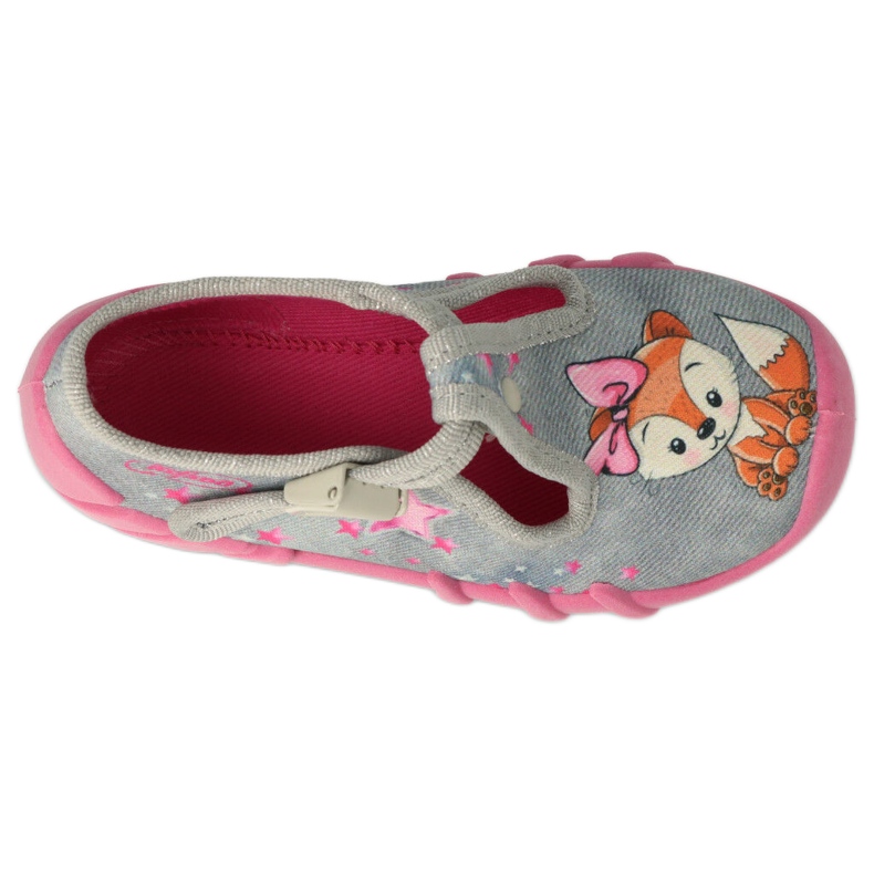 Befado Kinderschuhe 110P467 rosa grau 3