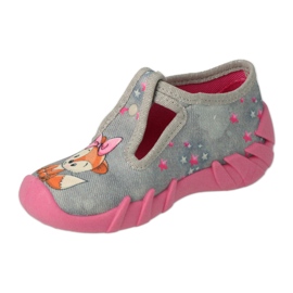Befado Kinderschuhe 110P467 rosa grau 2