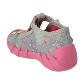 Befado Kinderschuhe 110P467 rosa grau 1