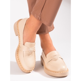 W. Potocki Beige Damenschuhe auf der Plattform 2