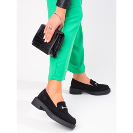 W. Potocki Potocki Damen-Slipper auf dem schwarzen Plateau 1