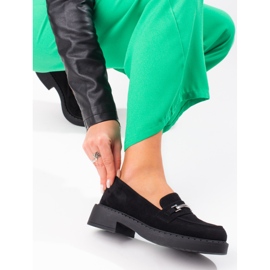 W. Potocki Potocki Damen-Slipper auf dem schwarzen Plateau 2