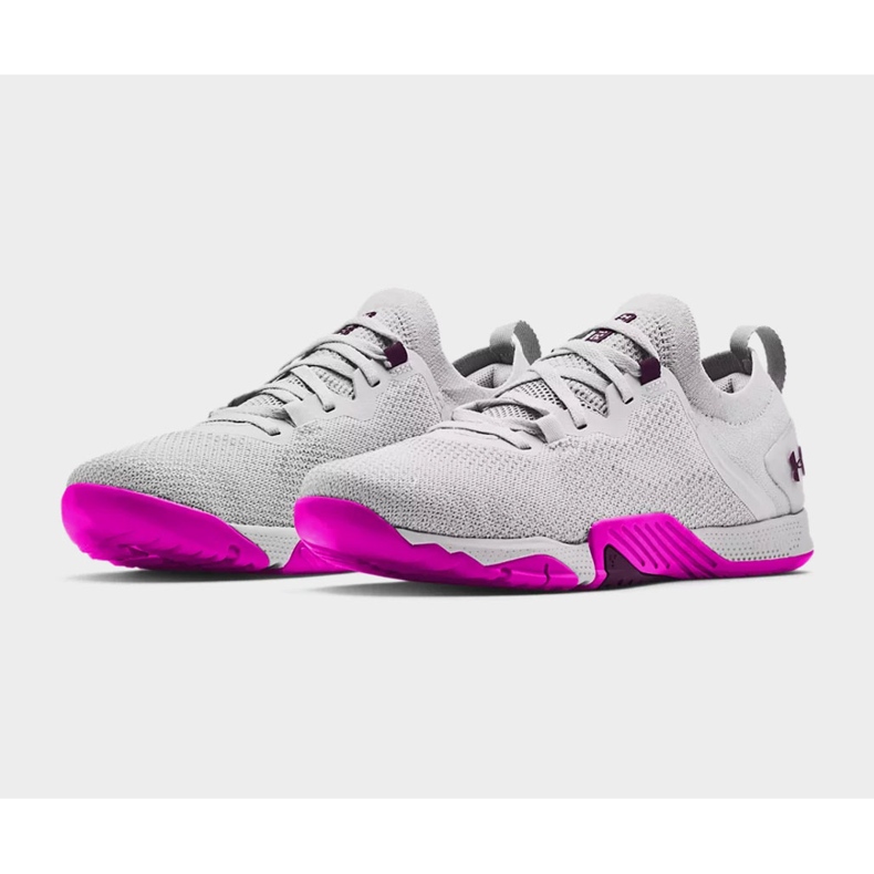 Under Armour Tribase Reign 3 Damenschuhe 3023699-100 grau 1