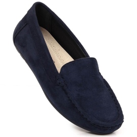 Vinceza Schuhe Wildleder Loafer W EVE259F navy blau 1