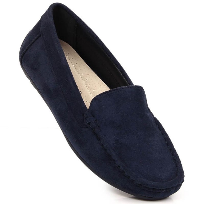 Vinceza Schuhe Wildleder Loafer W EVE259F marineblau 1