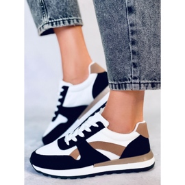 BM Hansell Schwarze Damen Turnschuhe weiß 1