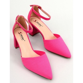 BM Absatzpumps mit Gürtel Rossi Fuchsia rosa 2