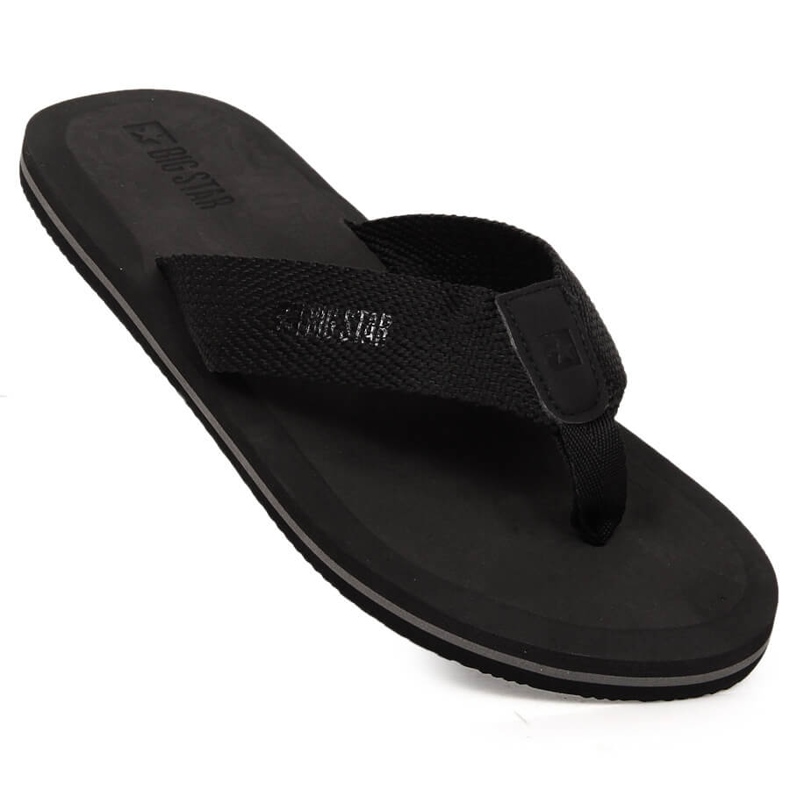 Herren Flip-Flops schwarz Big Star LL174618 1