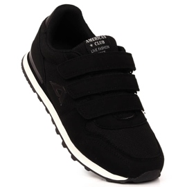 Schwarzer American Club 154/23 Kindersportschuh mit Klettverschluss 1