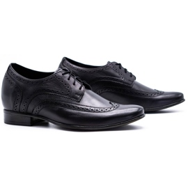 Olivier Schuhe für Herren zur Erhöhung der Sichtbarkeit 617P schwarz 2