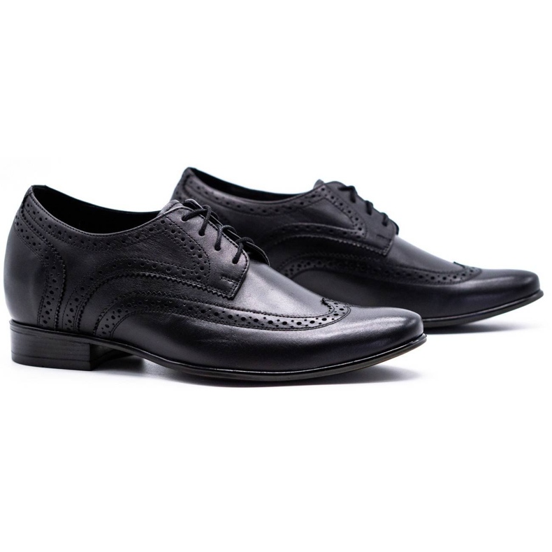 Olivier Schuhe für Herren zur Erhöhung der Sichtbarkeit 617P schwarz 2