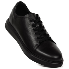 Herren Sportschuhe aus schwarzem Leder T.Sokolski W22-472 1