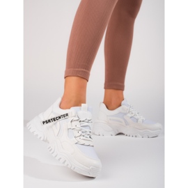 Seastar Weiße Damensneaker von Shelovet mit dicker Sohle 2