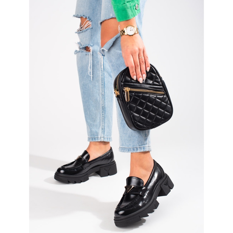 Seastar Shelovet schwarze Lackloafer für Damen 2