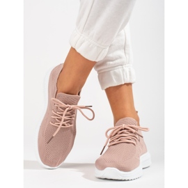 Shelovet Puder-Textil-Sportschuhe rosa 3