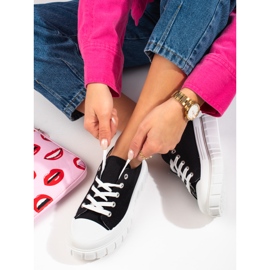 Damen-Sneakers Shelovet mit schwarzem Plateau 1