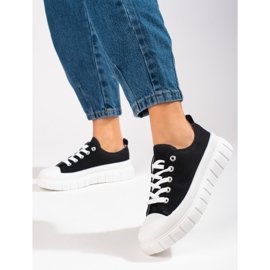 Damen-Sneakers Shelovet mit schwarzem Plateau 2