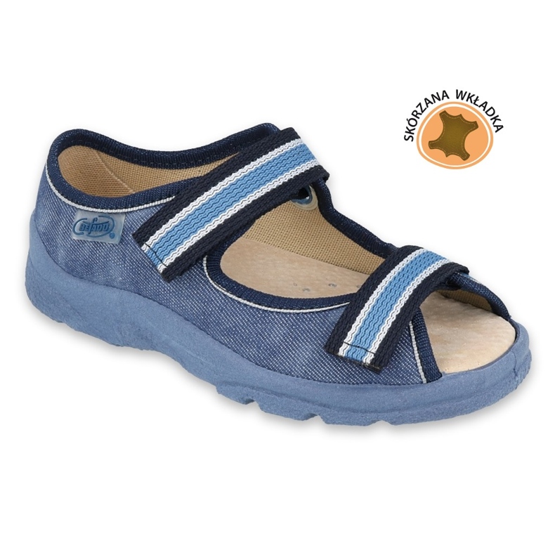 Befado Kinderschuhe 869X159 marineblau blau grau 1