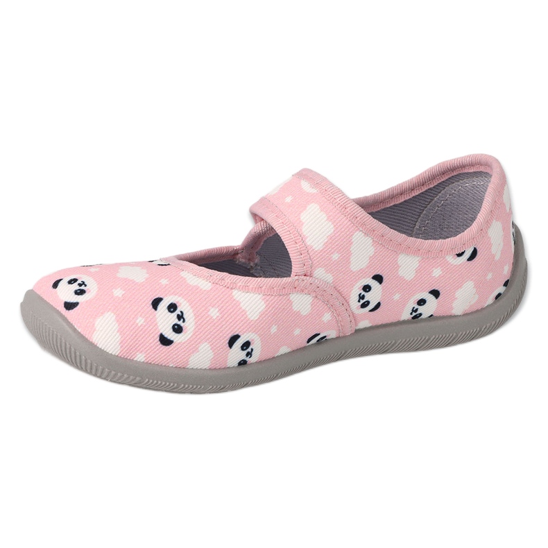 Befado Kinderschuhe 955X021 weiß rosa grau 1