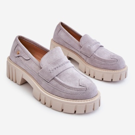 PS2 Slipper aus Veloursleder für Damen Grau Fiorell 1