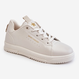Sportschuhe zum Schnüren für Damen Beige Mikaela 1