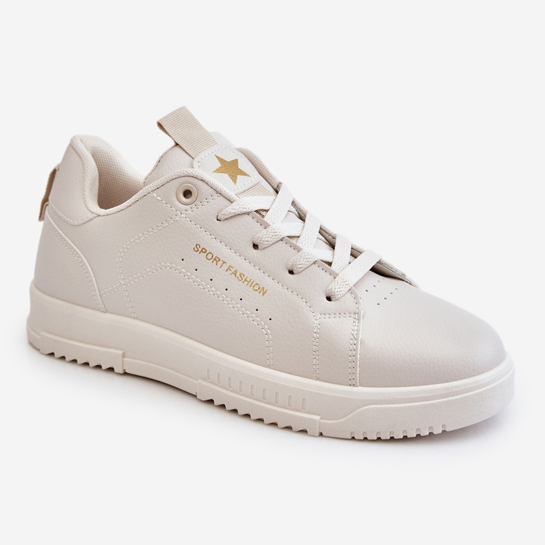 Sportschuhe zum Schnüren für Damen Beige Mikaela 1