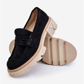 PM1 Loafer für Damen mit flachem Absatz Schwarz Fletcher 1