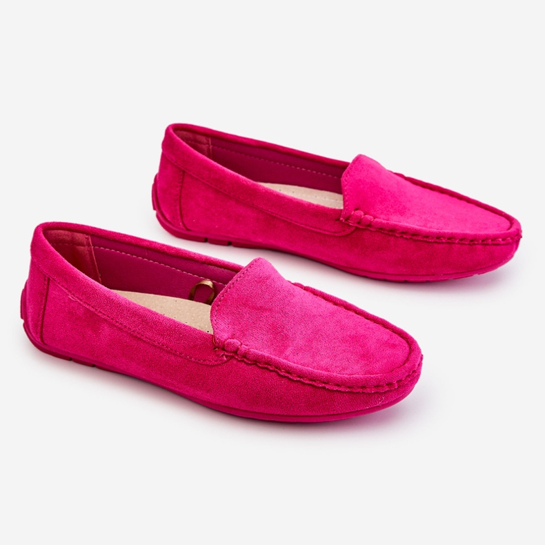 Wildleder-Loafer für Damen Fuchsia Morreno rosa 1