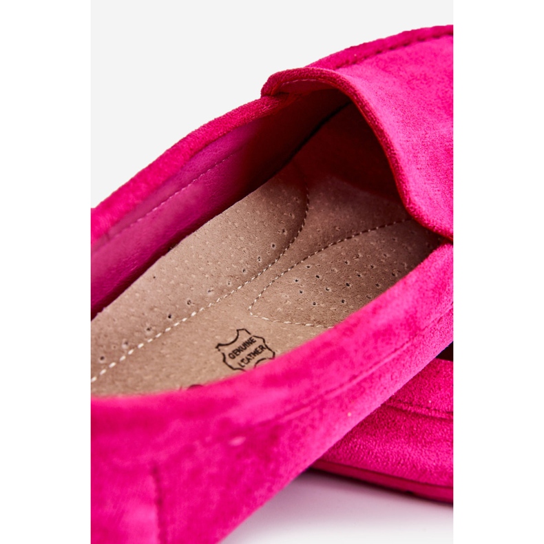 Wildleder-Loafer für Damen Fuchsia Morreno rosa 2
