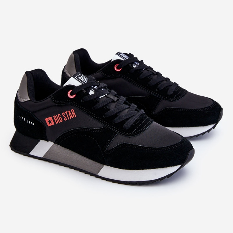 Herren Memory Foam System Big Star Sportschuhe LL174158 Schwarz 1