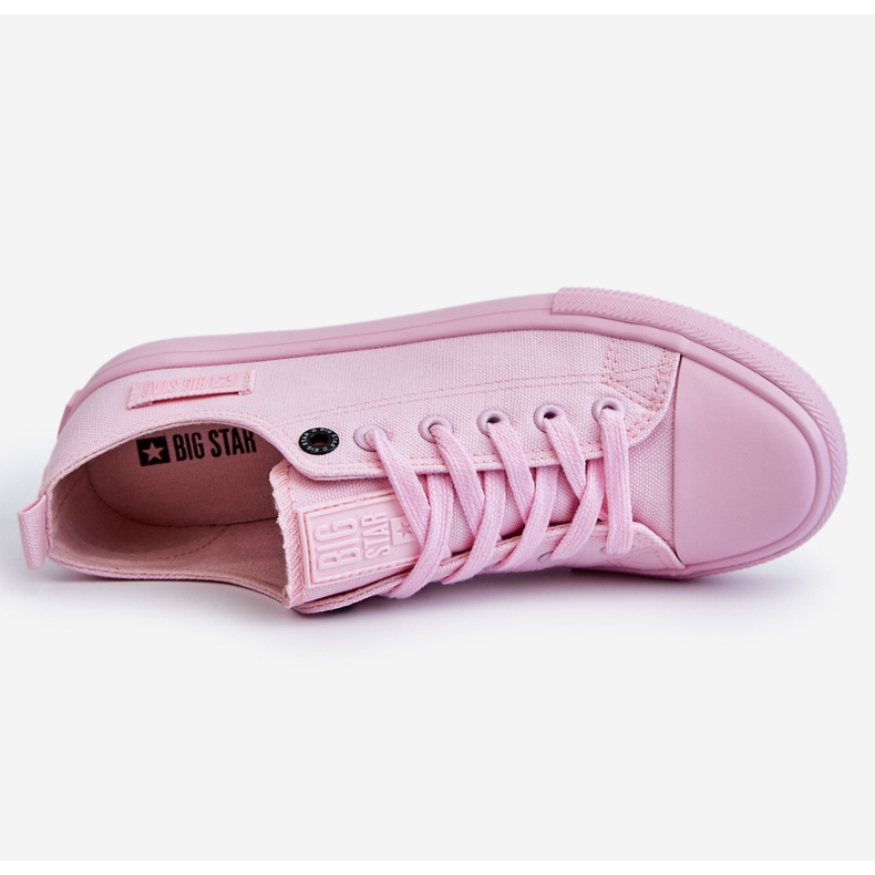 Damen Classic Low Sneakers Big Star LL274022 Hellrosa 1