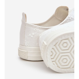 Big Star bestickte Damenturnschuhe LL274223 Weiß 1