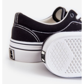 Damen Big Star Plateau Sneakers LL274230 Schwarz 2