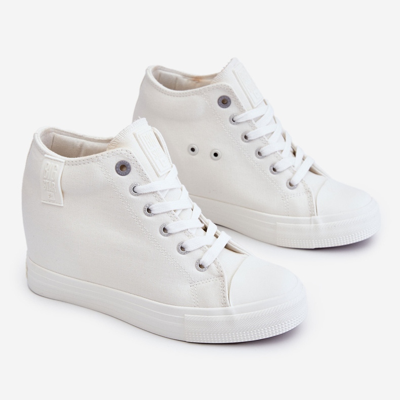 Hidden Wedge High Sneakers Big Star LL274035 Weiß 1