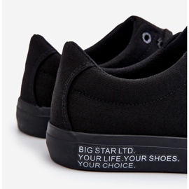 Niedrige Textil-Sneaker für Herren Big Star LL174078 Schwarz 2